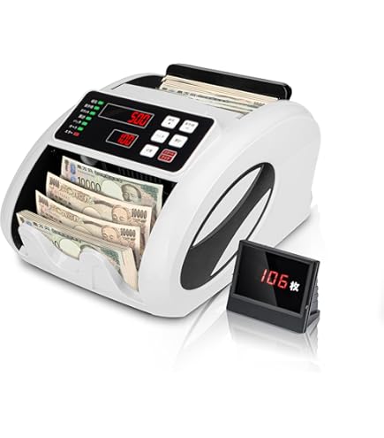 紙幣計数機 マネーカウンター 紙幣カウンター 高速 紙幣計算機 Amazon | 紙幣カウンター【2025新紙幣対応・日本専用】マネー